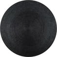 thumbnail image 2 of Indian Handmade Braided Pure Black Jute Area Rug 9 x 9 Feet Round (274 cm x 274 cm), Floor Decor Rugs/Carpet, 2 of 5