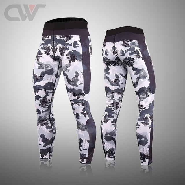Winter Thermal Underwear Set Men's Sportswear Running Training Warm Base Layer Compression Tights Jogging Men's Gym MMA Suit Pants L