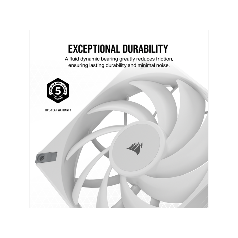 CORSAIR iCUE AF140 RGB ELITE 140mm PWM Dual Fan Kit - White