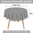 thumbnail image 2 of Mandala Round Tablecloth 60h Waterproof Tablecloths Boho Table Cloth Decorative for Picnic Party Indoor Outdoor, 2 of 5
