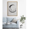 thumbnail image 2 of IDEA4WALL Framed Canvas Art Wall Decor Sun and Mountain Nature Scenery in Crescent Moon Prints - 16"x24", 2 of 4