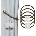 thumbnail image 1 of Magnetic Curtain Tiebacks Convenient Curtains Drape Ties Backs Weave Rope Curtain Holdbacks for Outdoor Window Draperies, 1 of 5