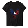thumbnail image 4 of Cavosen Women Tops Dressy Casual Short Sleeve Crew Neck Trendy Patriotic Tee 250 Years Red White and Blue Graphic Shirt Summer Basic Tops, 4 of 4