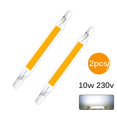thumbnail image 1 of AMERTEER 2 Pcs R7S LED Light Bulbs 15W 118mm LED COB Lamp Bulb 110V 230 V Replace Halogen Lamp Warm White Cold White, 1 of 10