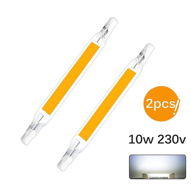 AMERTEER 2 Pcs R7S LED Light Bulbs 15W 118mm LED COB Lamp Bulb 110V 230 V Replace Halogen Lamp Warm White Cold White
