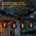 thumbnail image 4 of Eummy 8 Pack Hanging Solar Lights IP65 Outdoor Waterproof Mini Solar Lanterns Outdoor Hanging with Flickering Flame Solar Powered Landscape Garden Lights for Camping Christmas Decor Patio Garden, 4 of 11