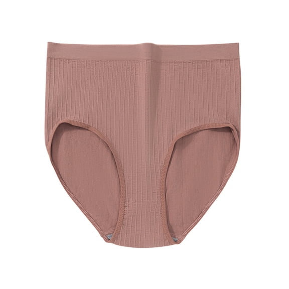 Ruimatai Women's Plus Size High Waist Underwear Seamless Breathable Comfortable Sexy Briefs Solid Color Panties for Daily Wear