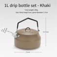 thumbnail image 2 of Khaki Outdoor Kettle Kitchen Kettle Professional Kettle Outdoor Accessories Kettle Stainless Steel Camping, 2 of 5