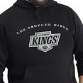 thumbnail image 5 of Men's G-III Sports by Carl Banks Black Los Angeles Kings Adaptive Classic Team Arc Fleece Hoodie, 5 of 5