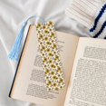 thumbnail image 4 of Kdxio Sunflowers and Bees Print Metal Tassel Bookmarks,Perfect Gift for Art Lovers and Bookworms Metal Bookmarks for Women, 4 of 8