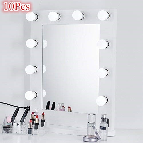 Bathroom Mirror LED Vanity Mirror Lights Kit MRah Upgraded 2 Color Lighting Modes Makeup Mirror Lighting Fixture with 14 Dimmable Bulbs for Large Vanity Table Set Mirror Not Included