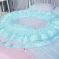 thumbnail image 5 of Bed Canopy Lace Mosquito Net for Baby with Stars Snowflake Stickers, Kids, Adults, Round Lace Dome Princess Mosquito Net Tent Reading Nook Games House Easy Installation Hanging, 5 of 5