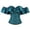 Green, variant on White Corset Tops For Women Jacquard Off Shoulder Satin Ruffle Hook Closure Bustier Waist Cinching Bust Support Elegant Body Shaper Top White Corset Dress XXL