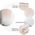 thumbnail image 3 of Dreamy Peach Shower Curtain, 72" x 72", Pink and White Gradient Waterproof Bathroom Curtain Washable Shower Curtain Set with 12 Hooks, 3 of 6