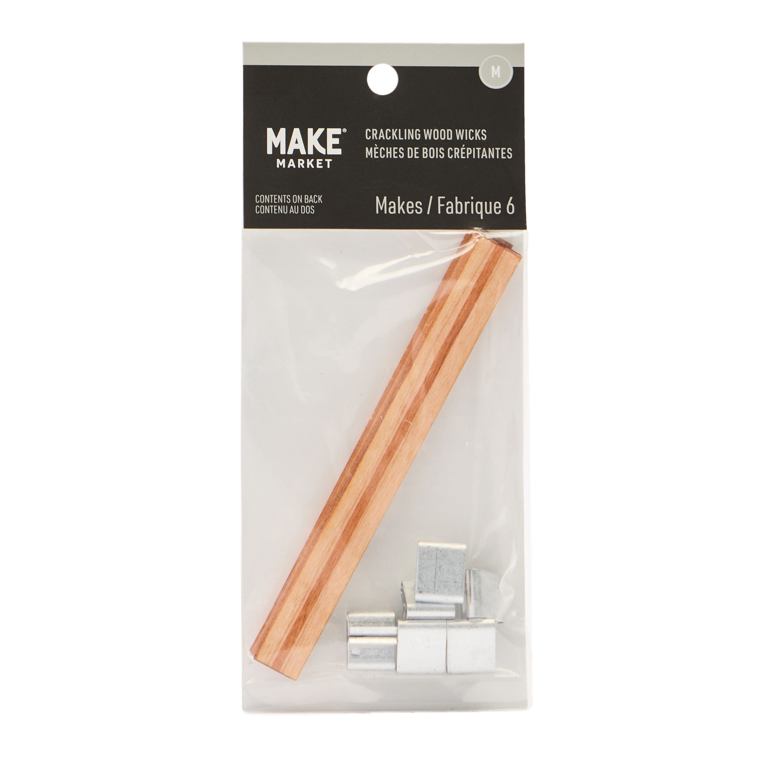 Make Market, Crackling Wood Wicks, 6 ct. (72 total), 12 Pack