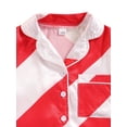 thumbnail image 4 of FOCUSNORM Ensemble de Pyjamas pour Enfants Motif Rayé Manches Longues Hauts et Pantalons, 4 of 7