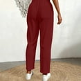 thumbnail image 6 of Guluxicc Womens Summer Casual Jogger Pants Drawstring Elastic Waist Tapered Pants with Pockets for Outdoor Activities, 6 of 7