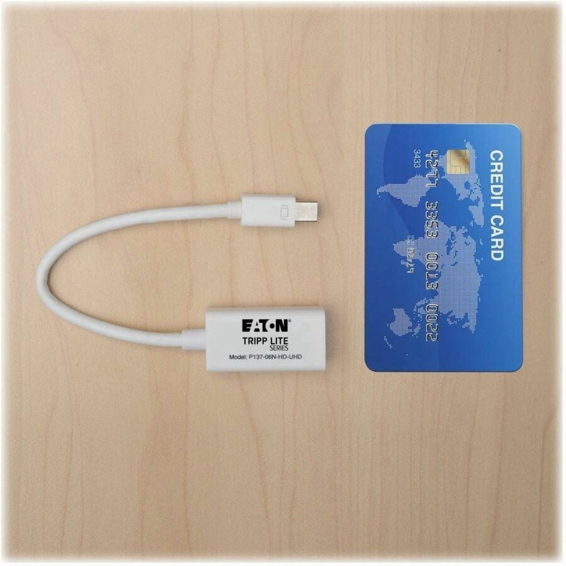 Tripp Lite Keyspan Mini DisplayPort to UHD HDMI Active Cable Adapter, MDP 1.2, Converter for MDP to HDMI (M/F), 4Kx2K, 6-in. (P137-06N-HD-UHD)