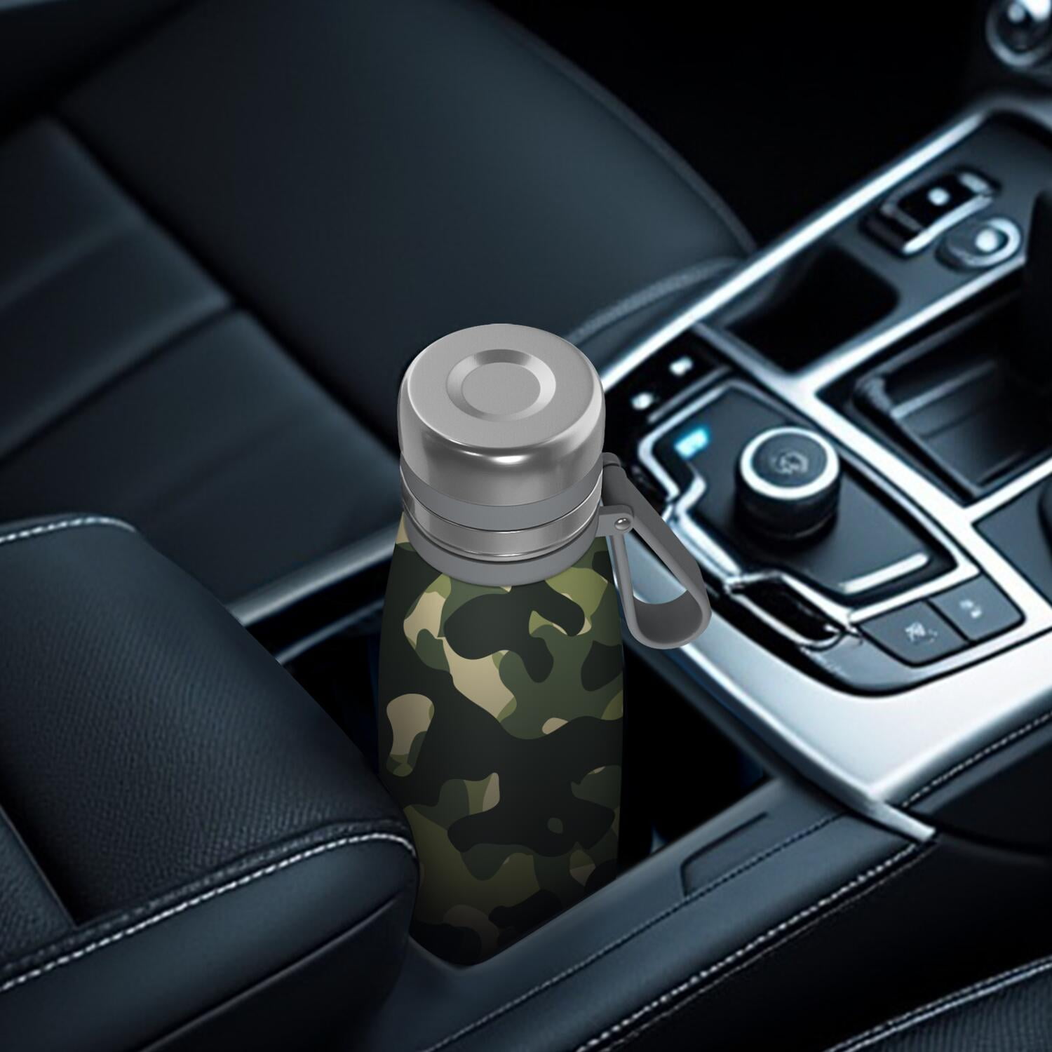 29oz Insulated Water Bottle with Tea Infuser, Stainless Steel Travel Mug, Camouflage Print