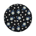 thumbnail image 4 of Spare Tire Cover, Blue White Daisies Flowers Wheel Cover Tire Covers For Trailers Car Truck Camper Universal Tire Covering Fits Diameter14"-17", 4 of 4