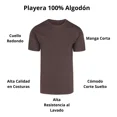 thumbnail image 4 of Playera Hombres Basica Manga Corta Sencilla Algodón Casual, 4 of 6
