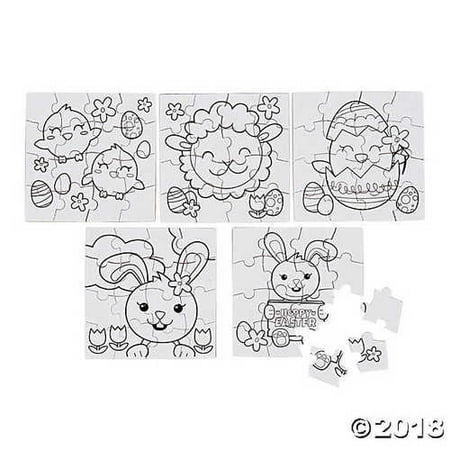 Easter Jigsaw Puzzles - Color Your Own Easter Puzzles