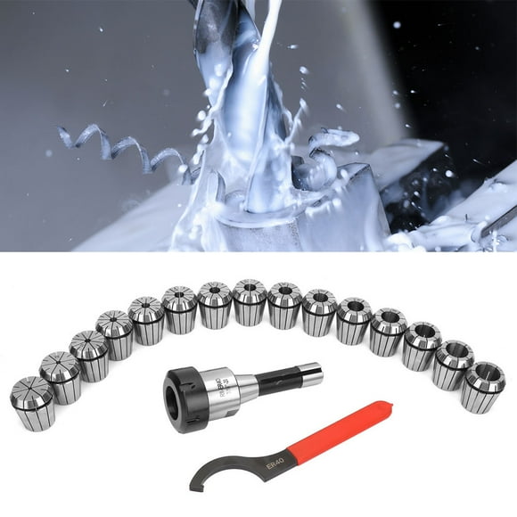Er40 Collet R8-er40 Collet Set R8 Shank Er40 Collet Chuck Er40 Collet Chuck R8-ER40 Collet Set R8 Shank Collet Chuck Holder 15Pcs ER40 Collets For Milling Machines