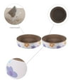 thumbnail image 5 of THE LICKER STORE Daisy 18.13" Modern Cardboard Bowl Cat Scratcher with Catnip, White/Multi (Set of 2), CSR1001A-SET2, 5 of 9