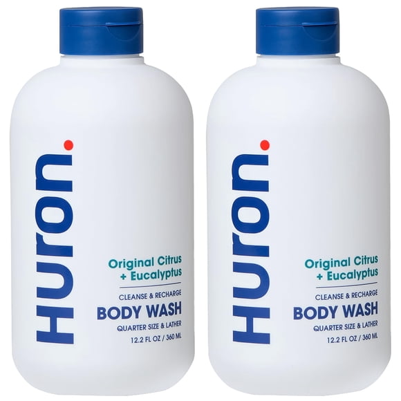 Gel de baño Huron hidratante para hombre, 360 ml, aroma cítrico crujiente