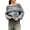 Gray, variant on Kilaqueen Sweaters for Women Off Shoulder Long Sleeve Ribbed Knit Tops Solid Color Casual Loose Fit Trendy Sweater