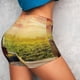 thumbnail image 4 of Fotbe Red Wine Glasses Shorts Sin Costuras – Shorts Deportivos de Cintura Alta para Mujer, Elásticos para Gimnasio, Yoga, Running o Ciclismo-Medium, 4 of 8