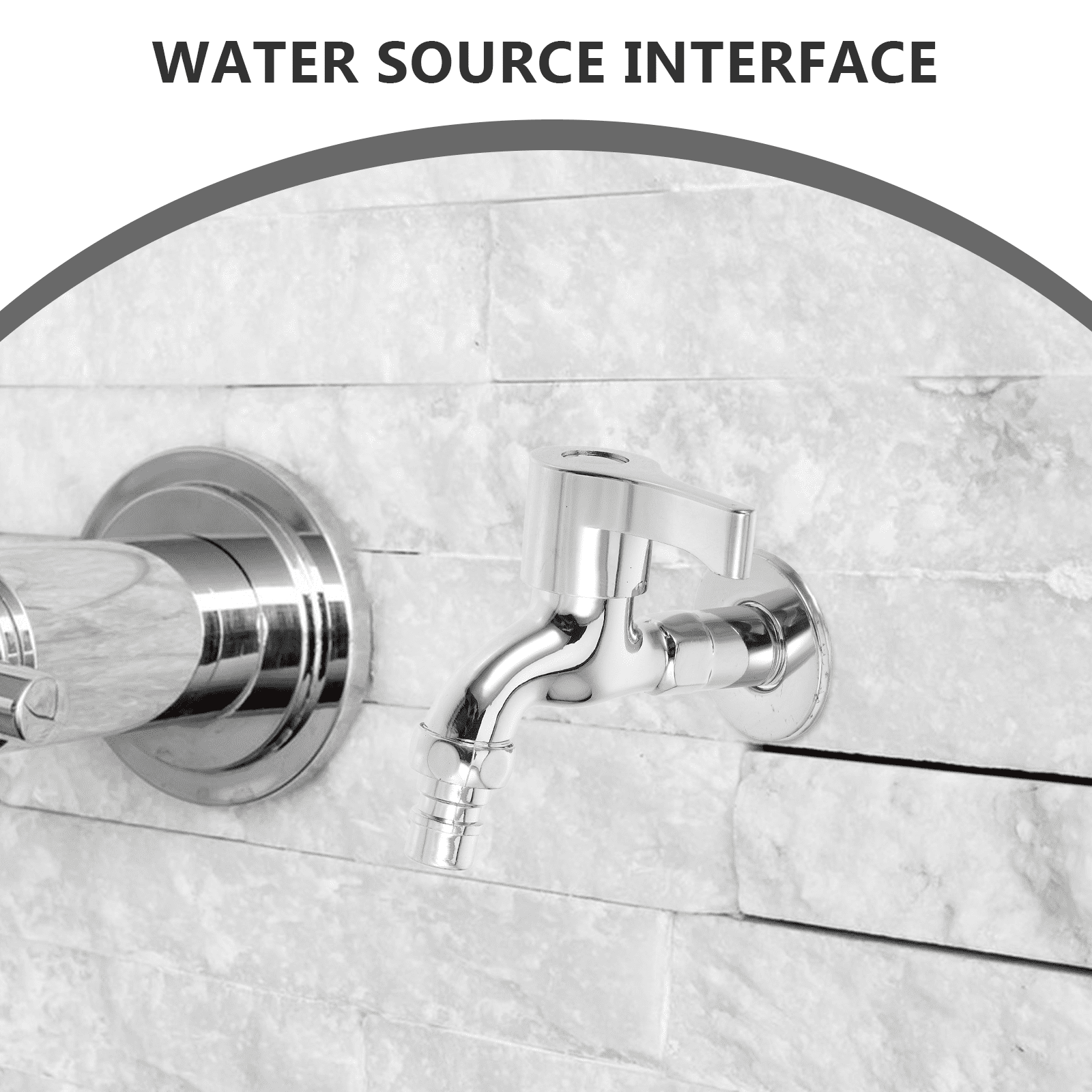 Wall Mounted Single Handle Cold Water Tap for Washing Machine in Laundry Room Bathroom Garden