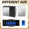 thumbnail image 2 of 3 Pack  Black  Bags with Handles - Includes 9 Tissue Papers, 16x6x12 Inches for Men Birthday Party, Wedding, Shopping Business, Easter, Holidays, Father's Day, Mother's Day ( - 3 count), 2 of 6