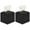 Black, variant on Tissue Box Cover, Decorative PU Leather Square Tissue Box, Waterproof Kleenex Box Covers, Car Kleenex Holder, White Tissue Box Cover, for Car, Office and Home, Grey, 2 Pack