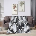 thumbnail image 6 of ZNDUO Lightweight Microfiber Bed Blanket, Japanese Cloud Line Texture Pattern Super Soft Flannel Cozy Throw Blankets, 40"x30", 6 of 8