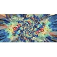 thumbnail image 2 of Manlove, David 24x14 White Modern Wood Framed Museum Art Print Titled - Reverse Floral Radial, 2 of 4