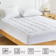 thumbnail image 7 of Sonive Quilted Mattress Pad California King, Thick Fluffy Soft Breathable Durable Cover Deep Pocket, White, 7 of 7