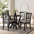 thumbnail image 2 of Baxton Studio Mari Modern 5-Piece Fabric/Wood Dining Set in Dark Brown/Gray, 2 of 10
