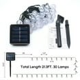 thumbnail image 3 of OriginalSourcing Solar String Lights Outdoor 30 LED 20ft Crystal Globe Lights Waterproof with 8 Lighting Modes for Outdoor Garden Wedding Party Decor, Cold White, 2 Pack, 3 of 5