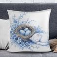 thumbnail image 3 of Uutvery 18x18 Inch Easter Pillowcase Cover, Polyester Decorative Cushion with Doodle Space, Soft Holiday Throw for Sofa Chair Bed, Gift for Family, 3 of 6
