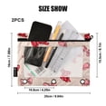 thumbnail image 3 of 2 Pack Flip Folders with Clear PVC Window Binder Pouches 3-Ring Binder Organizer for Office & Home Cute Red Bows Pattern, 3 of 6
