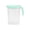 @001-Green, variant on YiJuHui 1.8L Water Pitcher, Large Capacity Beverage Dispenser with Lid, Heat Resisting Plastic Carafe for Iced Tea Lemonade, Portable Refrigerator Water Bottle for Party or Home