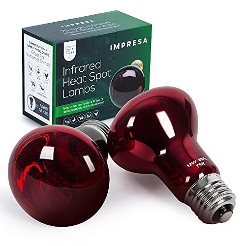 Nocturnal Infrared Red Incandescent Reptile Heat Lamp 50W/75W/100W/150W Zoo Med 