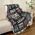 thumbnail image 3 of Bonus Dad Gifts, Step Dad Birthday Gifts, Stepdad Gifts from Daughter, Stepfather Gifts from Son, Birthday Gifts for Stepdads, Stepped Up Dad Gifts, Best Step Up Dad Gifts Throw Blanket, 3 of 7