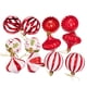 thumbnail image 2 of 12 bolas navideñas, adornos navideños, adornos colgantes DIY para Navidad. Rojo, 2 of 9