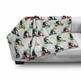 thumbnail image 3 of Motorcycle Soft Flannel Fleece Blanket, Scottish Terrier Riding Colorful Scooters with Woof Speech Bubble Illustration, Cozy Plush for Indoor and Outdoor Use, 60" x 80", Multicolor, by Ambesonne, 3 of 6