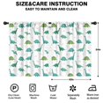 thumbnail image 2 of Blackout Kids Curtains,White Cartoon Dinosaurs Geometric Pattern Childrens Insulated Curtains Set Of 2,Bedroom Essentials,Toddler Room Decor 42"x54", 2 of 5