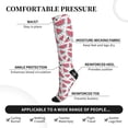 thumbnail image 3 of Lsque Watermelon Pattern Sport Compression Socks for Men & Women 15-20 mmHg Knee High Nurse Pregnant Running Medical and Travel Athletic, 3 of 6