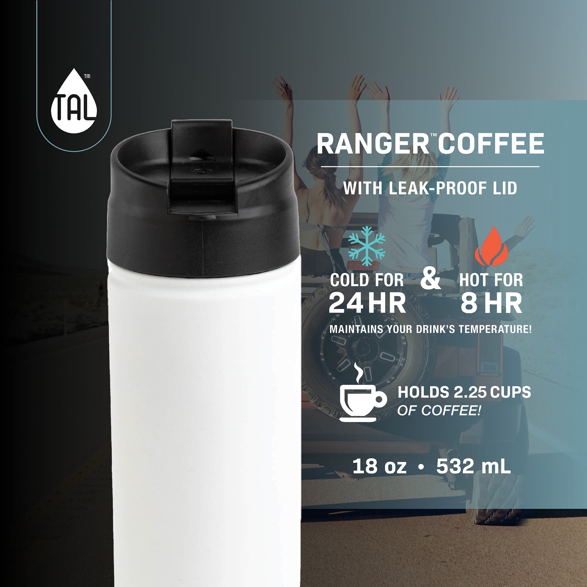Termo Para Café Tal Ranger Coffee Con Grabado Láser