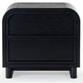 thumbnail image 2 of Safvaieh Couture Dinah Scandinavian Wood Nightstand, Black, 2 of 14